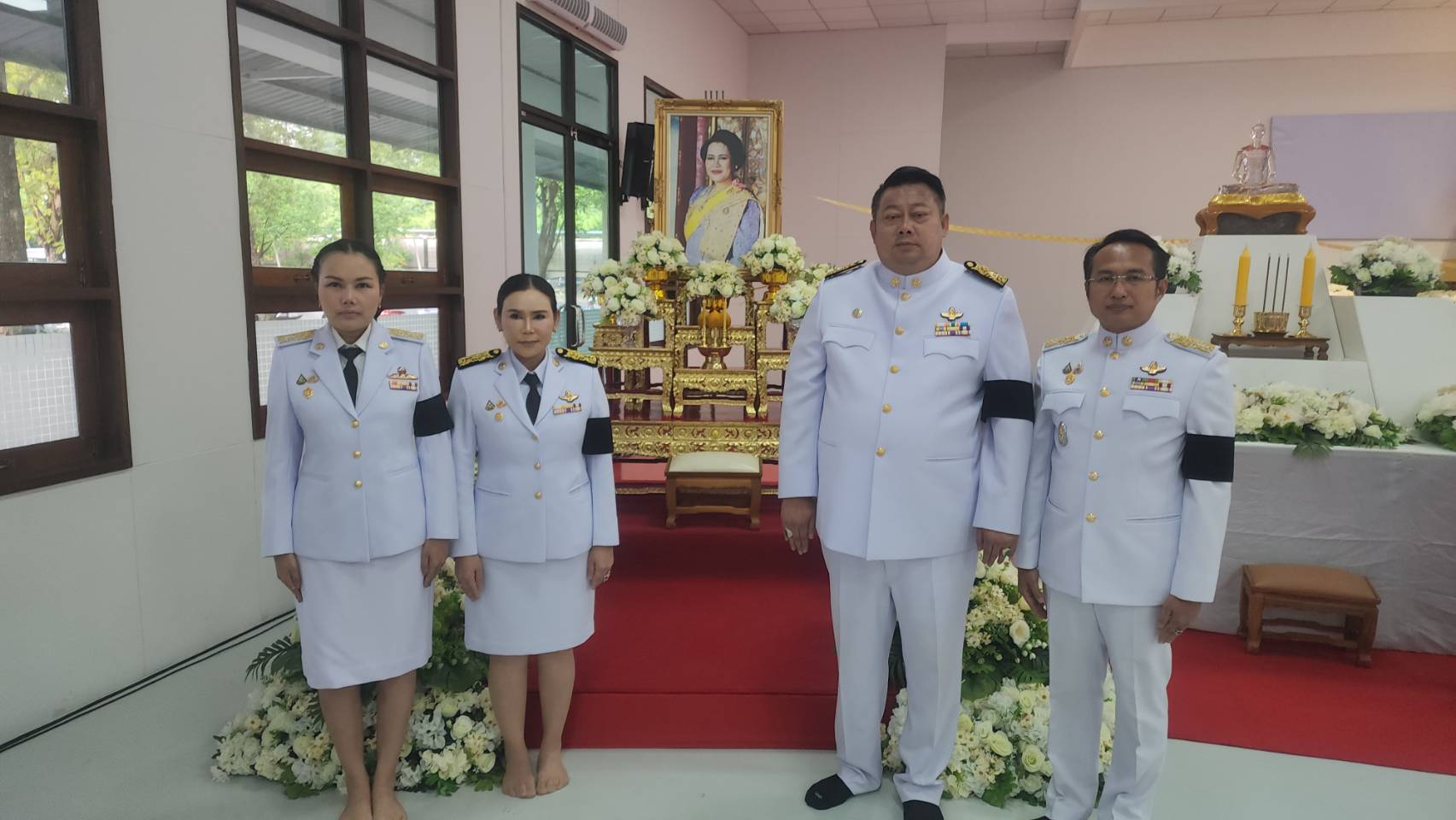 พสกนิกร อ.คลองหลวง จัดพิธีบำเพ็ญกุศลสัตตมวาร ถวายพระราชกุศลแด่สมเด็จพระพันปีหลวง