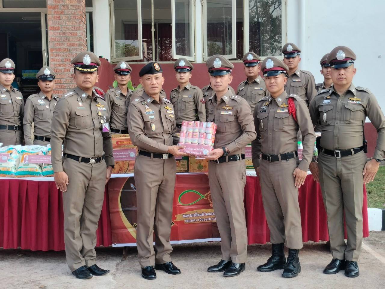 พล.ต.ท.สุรพงษ์ ชัยจันทร์ รอง จตช.(1) ตรวจเยี่ยม สภ.โสกก่าม ภ.จว.บึงกาฬ