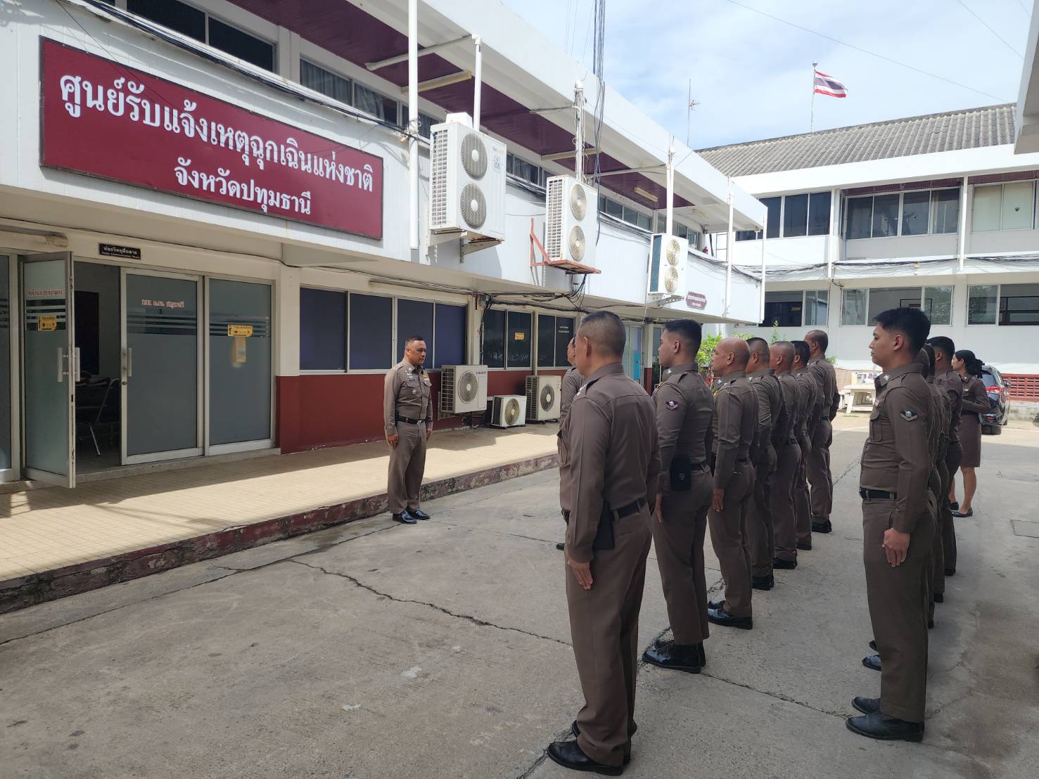 พล.ต.ต.ภัคพงศ์ สายอุบล ผบก.อก.ภ.1 ลงตรวจประเมินศูนย์ 191 ภ.จว.ปทุมธานี ภ.จว.นนทบุรี